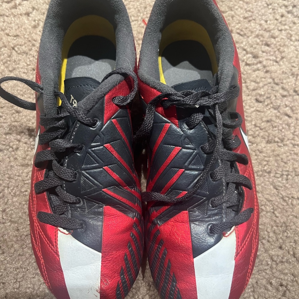 Nike kids Red and Black Soccer Shoes